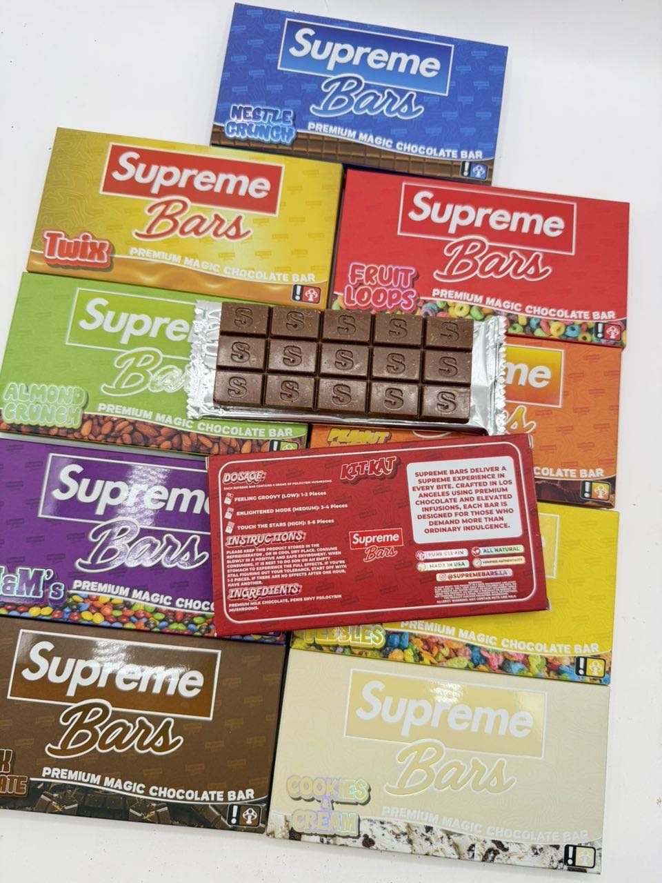 🍄SUPREME BARS 6G 🍄 100% AUTHENTIC Mushroom Chocolates 🍫 | Real Duck Distro 🍄SUPREME BARS 6G 🍄 100% AUTHENTIC Mushroom Chocolates 🍫 — premium edibles from Real Duck Distro Los Angeles, buy online with nationwide cannabis shipping